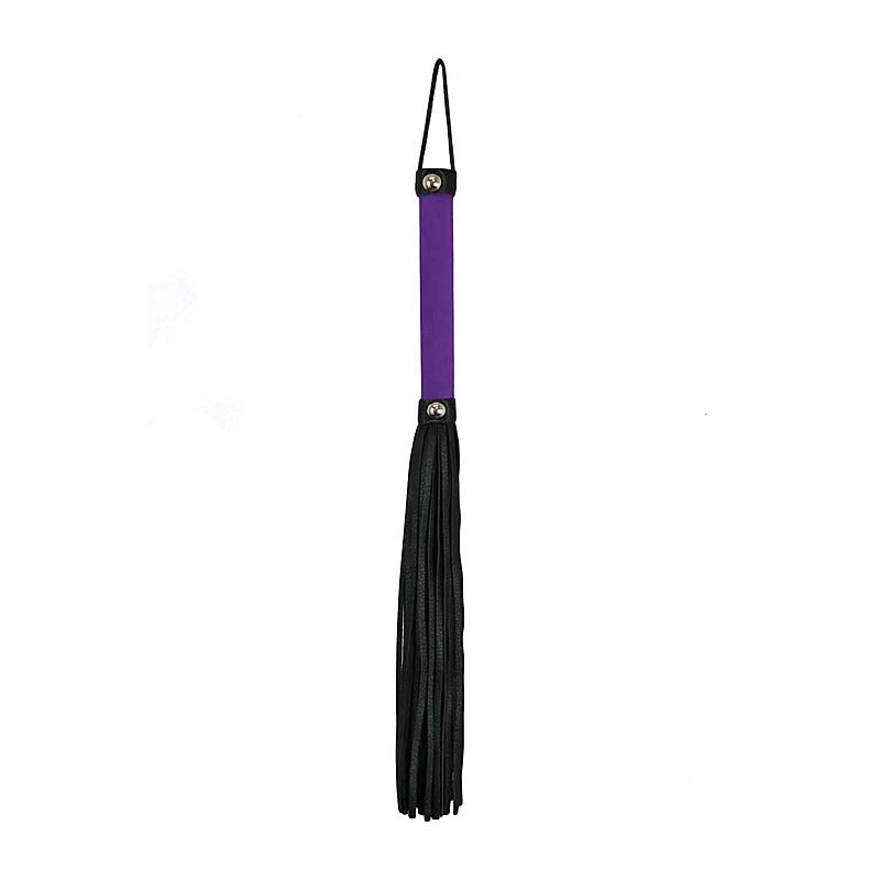 Soft Velveteen Handle Bdsm Flogger By Love In Leather - Whips And Crops