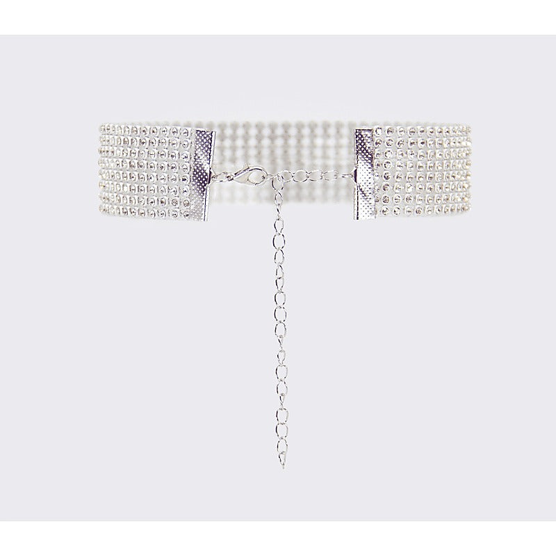 Love In Leather BDSM Play Diamante Choker - Collars and Leads