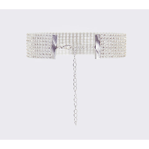 Love In Leather BDSM Play Diamante Choker - Collars and Leads