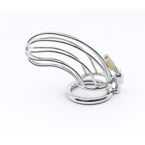 Love In Leather Bird Cage Style Male Chastity Device - Male Chastity