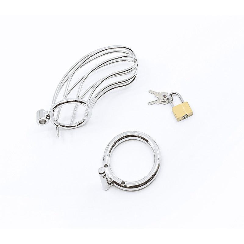 Love In Leather Bird Cage Style Male Chastity Device - Male Chastity