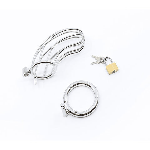 Love In Leather Bird Cage Style Male Chastity Device - Male Chastity
