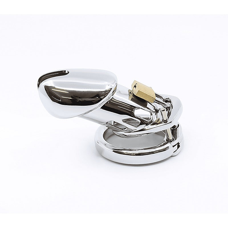 Love In Leather Moulded Shaft Male Chastity Cage - Male Chastity