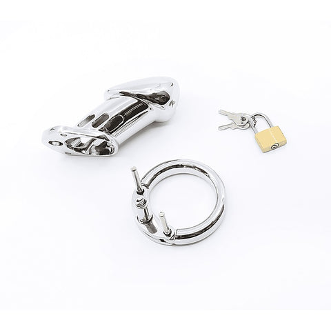 Love In Leather Moulded Shaft Male Chastity Cage - Male Chastity