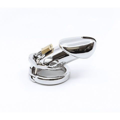 Love In Leather Moulded Shaft Male Chastity Cage - Male Chastity