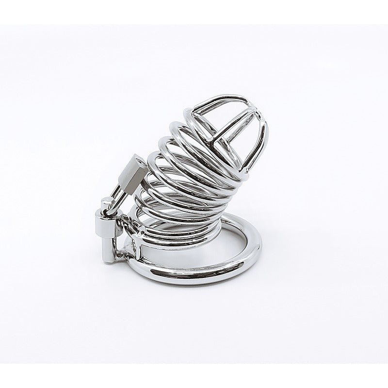 Chrome Male Chastity Cock Cage By Love In Leather - Male Chastity