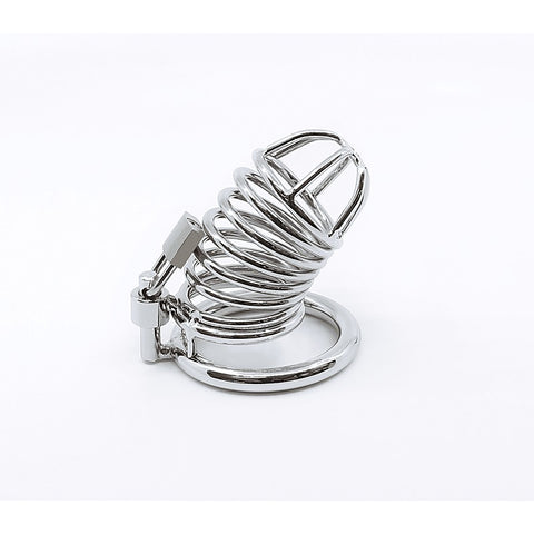 Chrome Male Chastity Cock Cage By Love In Leather - Male Chastity