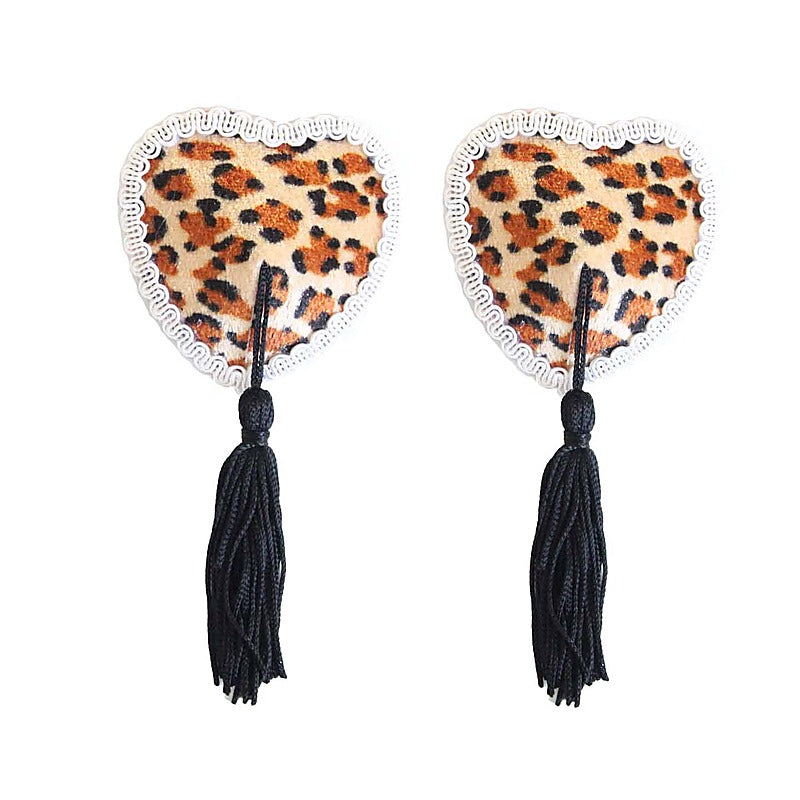 Heart Shape Nipple Tassels By Love In Leather - Breast and Nipple Toys