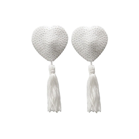 Heart Shape Nipple Tassels By Love In Leather - Breast and Nipple Toys