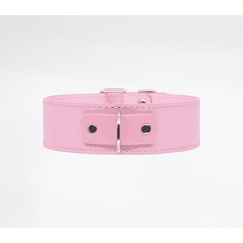 Berlin Baby BDSM Play Unlined PU Collar and Lead - Collars and Leads