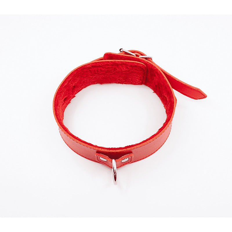 Berlin Baby Fur Lined PU Collar and Lead Set - Collars and Leads
