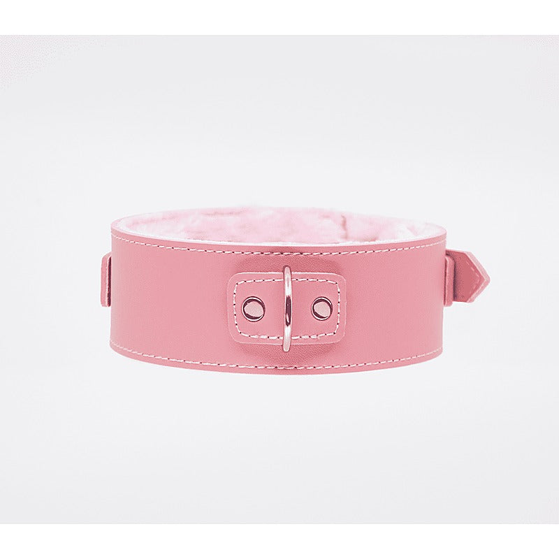 Berlin Baby Fur Lined PU Collar and Lead Set - Collars and Leads