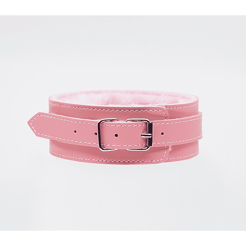 Berlin Baby Fur Lined PU Collar and Lead Set - Collars and Leads