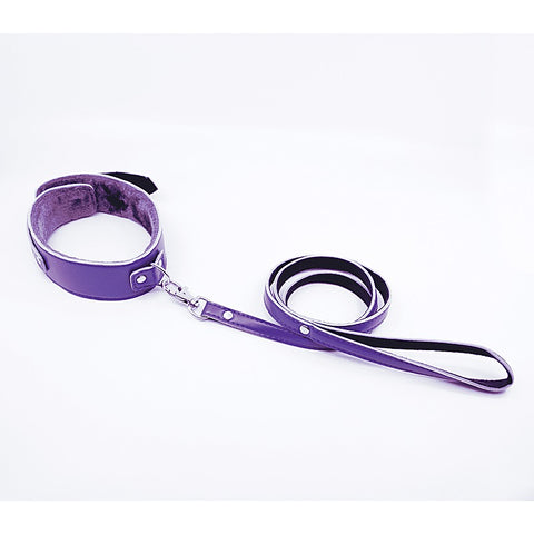 Berlin Baby Fur Lined PU Collar and Lead Set - Collars and Leads