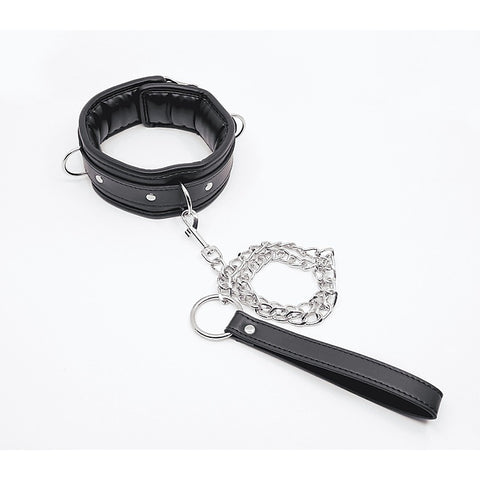 Berlin Baby Padded BDSM Collar With Lockable Buckle - Collars and Leads
