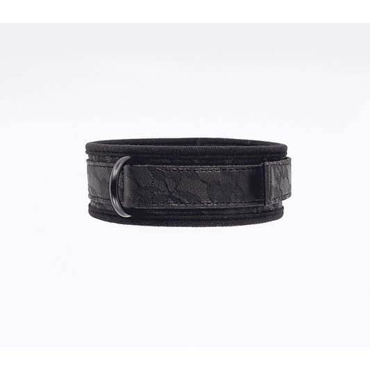 Berlin Baby Lace Printed BDSM Leather Collar - Collars and Leads
