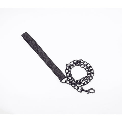 Berlin Baby Lace Printed BDSM Leather Collar - Collars and Leads