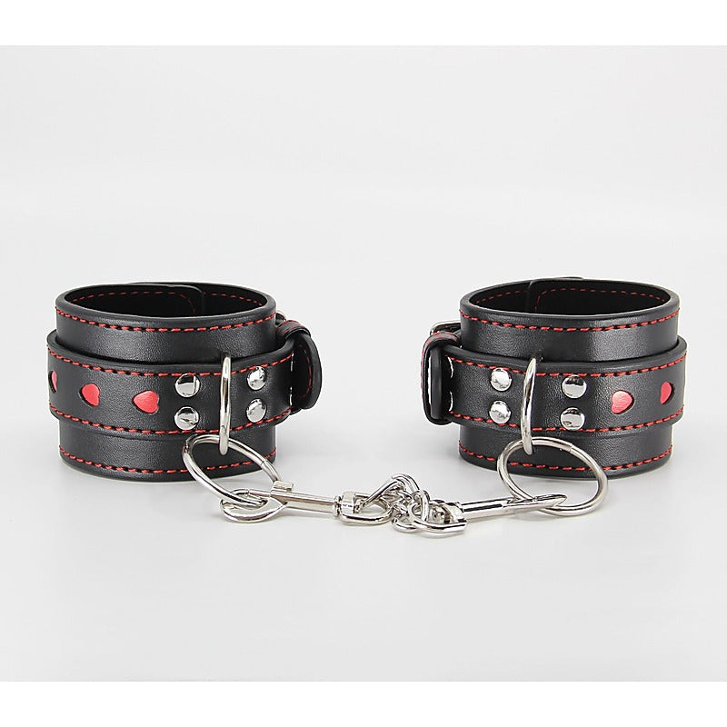 Berlin Baby Metallic Heart Bondage Wrist Cuffs - Cuffs And Restraints