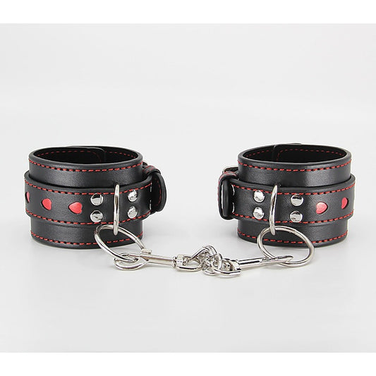 Berlin Baby Metallic Heart Bondage Wrist Cuffs - Cuffs And Restraints