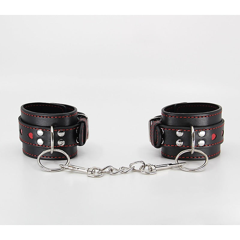 Berlin Baby Metallic Heart Bondage Wrist Cuffs - Cuffs And Restraints