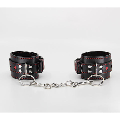 Berlin Baby Metallic Heart Bondage Wrist Cuffs - Cuffs And Restraints