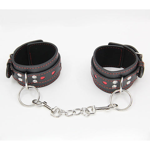 Berlin Baby Metallic Heart Bondage Wrist Cuffs - Cuffs And Restraints