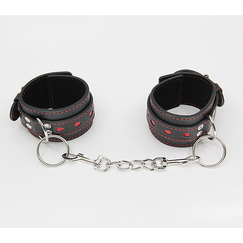 Berlin Baby Metallic Heart Bondage Wrist Cuffs - Cuffs And Restraints