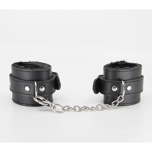 Berlin Baby Faux Fur Lined Leatherette Wrist Restraint - Cuffs And Restraints