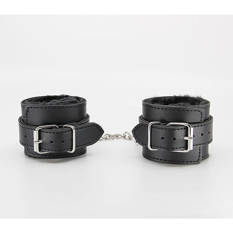 Berlin Baby Faux Fur Lined Leatherette Wrist Restraint - Cuffs And Restraints