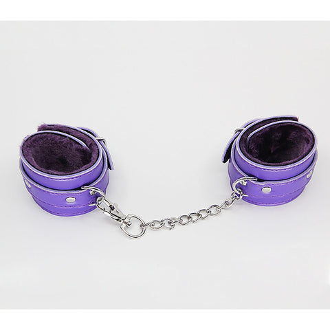 Berlin Baby Faux Fur Lined Leatherette Wrist Restraint - Cuffs And Restraints