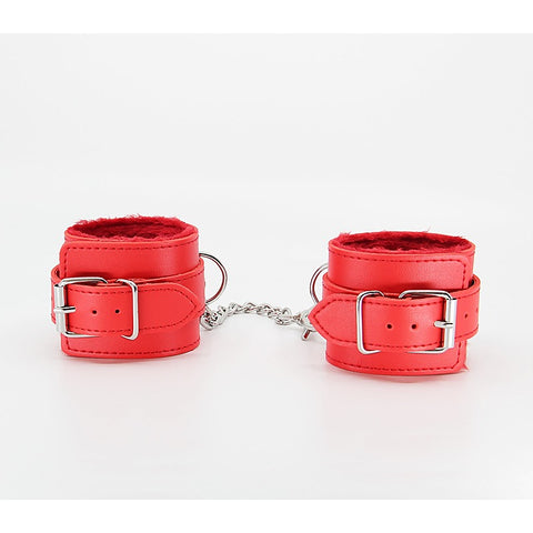 Berlin Baby Faux Fur Lined Leatherette Wrist Restraint - Cuffs And Restraints