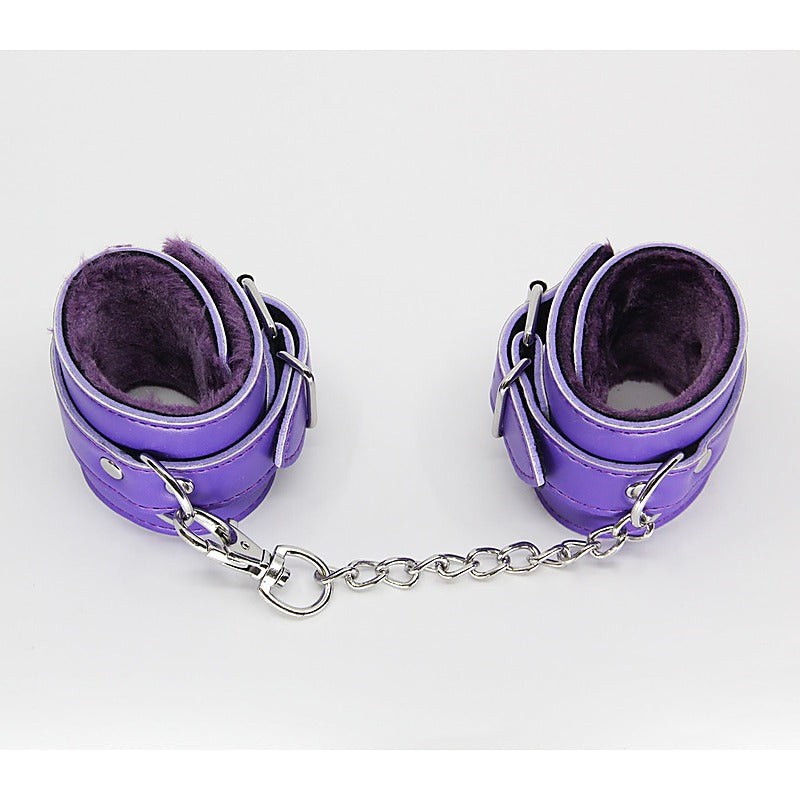 Berlin Baby Faux Fur Lined Leatherette Wrist Restraint - Cuffs And Restraints