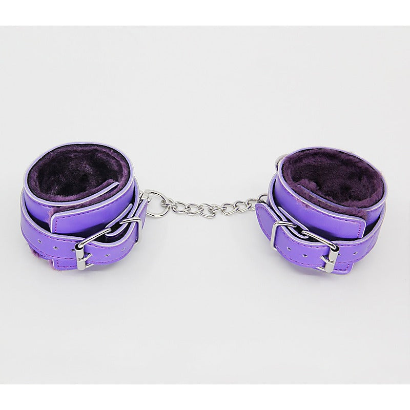 Berlin Baby Faux Fur Lined Leatherette Wrist Restraint - Cuffs And Restraints