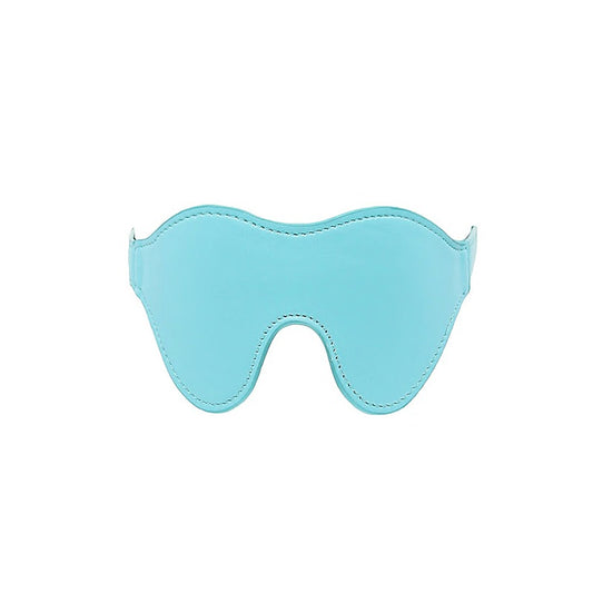 Berlin Baby Turquoise Faux Leather Blindfold - Masks And Blindfolds