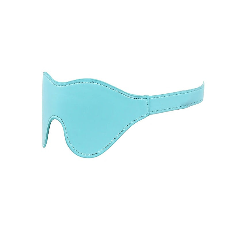 Berlin Baby Turquoise Faux Leather Blindfold - Masks And Blindfolds