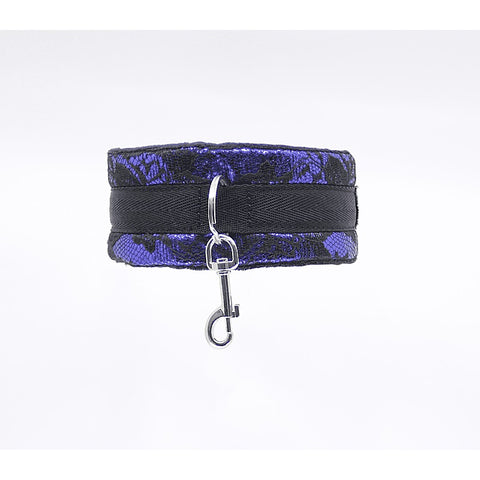 Berlin Baby Satin and Lace BDSM Play Collar - Collars and Leads