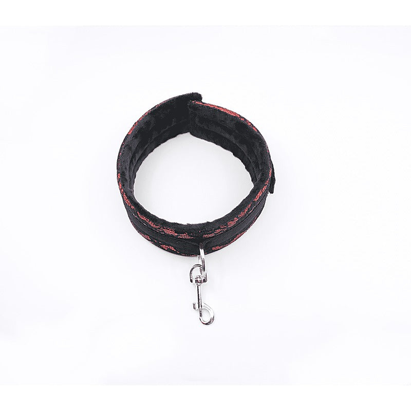 Berlin Baby Satin and Lace BDSM Play Collar - Collars and Leads