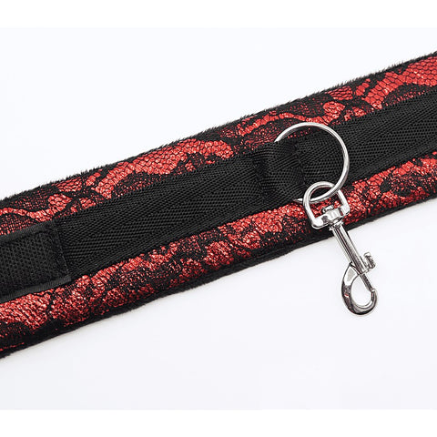 Berlin Baby Satin and Lace BDSM Play Collar - Collars and Leads