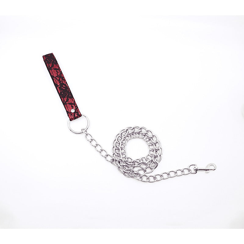 Berlin Baby Satin and Lace BDSM Play Collar - Collars and Leads