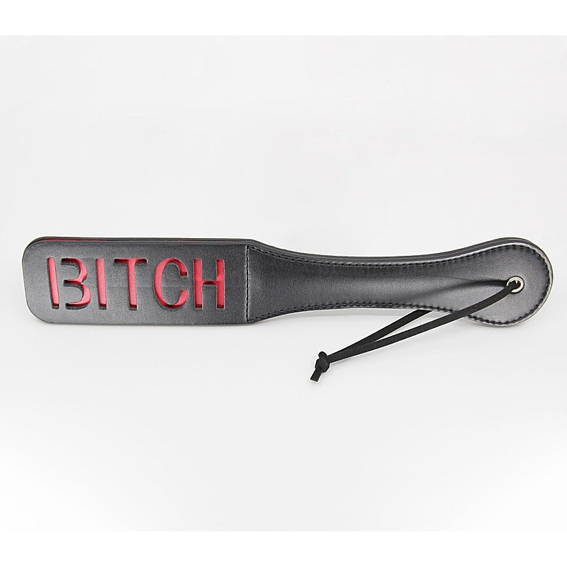 Bitch Cut Out Design Bdsm Paddle By Berlin Baby - Paddles And Slappers