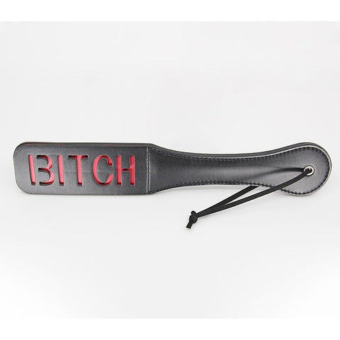 Bitch Cut Out Design Bdsm Paddle By Berlin Baby - Paddles And Slappers