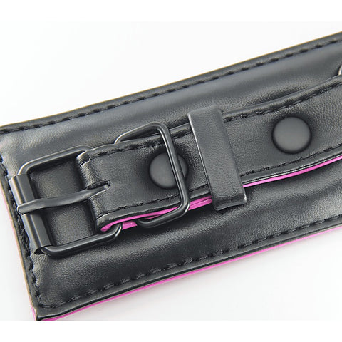 Berlin Baby Padded PU Leather Wrist Cuffs - Cuffs And Restraints