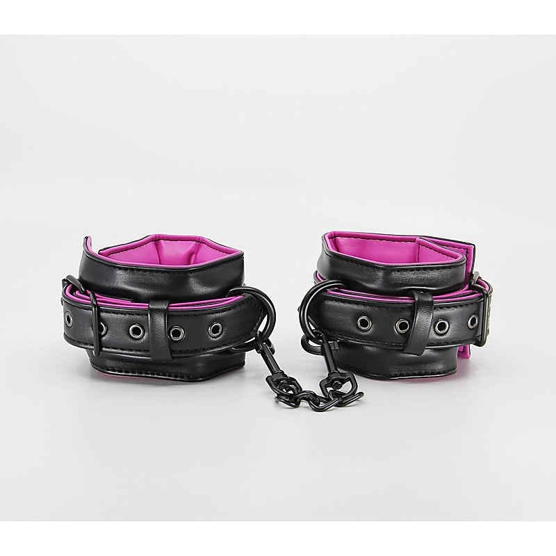 Berlin Baby Padded PU Leather Wrist Cuffs - Cuffs And Restraints