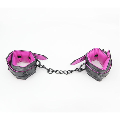 Berlin Baby Padded PU Leather Wrist Cuffs - Cuffs And Restraints