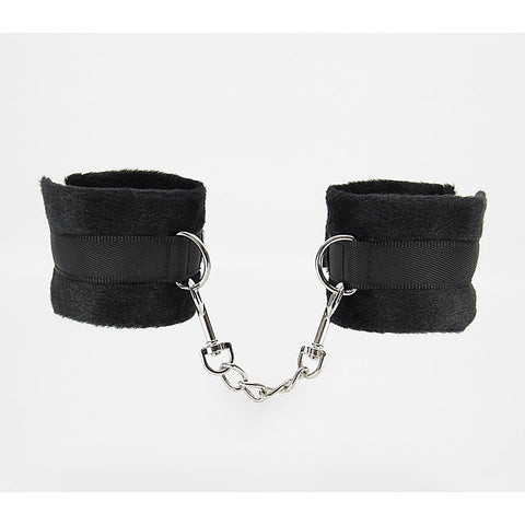 Berlin Baby Plush Bondage Cuffs With Webbing Hook - Cuffs And Restraints