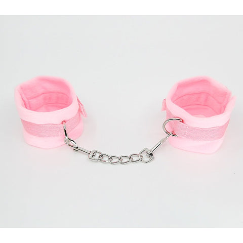Berlin Baby Plush Bondage Cuffs With Webbing Hook - Cuffs And Restraints