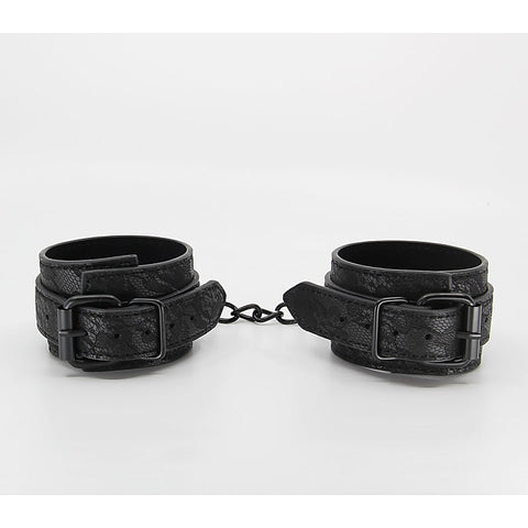 Berlin Baby Black Lace Printed Wrist Restraints - Cuffs And Restraints