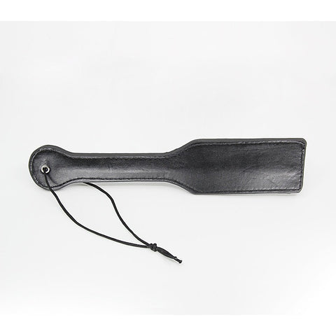Plain Black Faux Leather Paddle By Berlin Baby - Paddles And Slappers