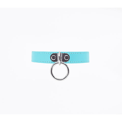 Berlin Baby PU BDSM Collar With Centre Ring - Collars and Leads