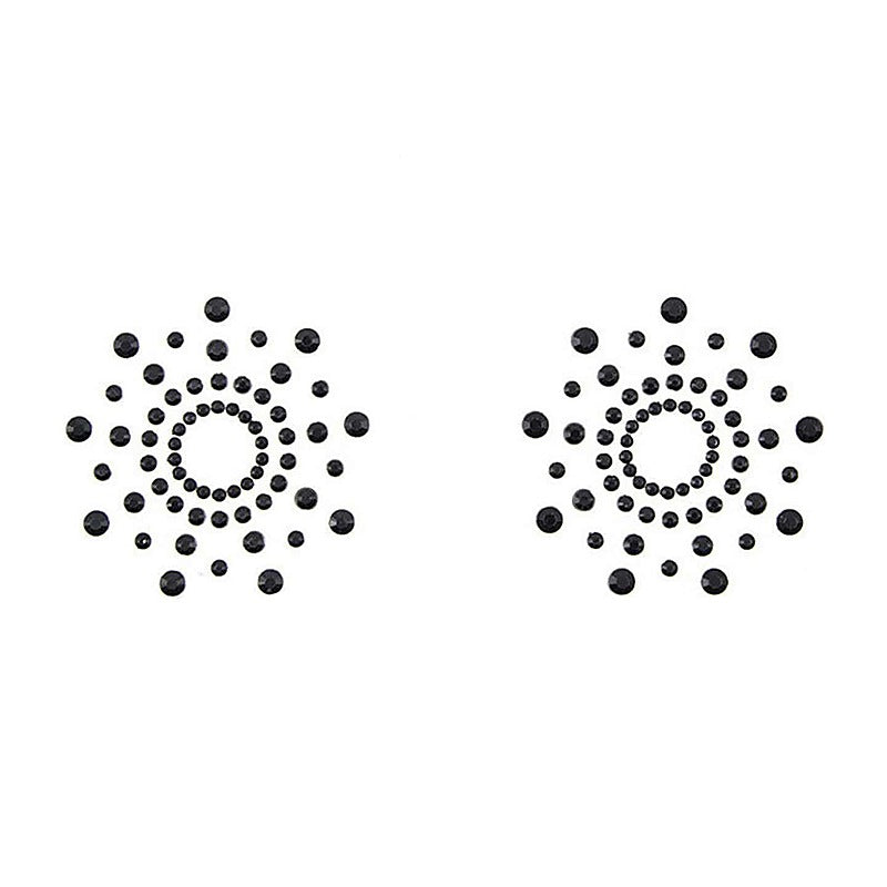 Rhinestone Tease Nipple Pasties By Love In Leather - Breast and Nipple Toys